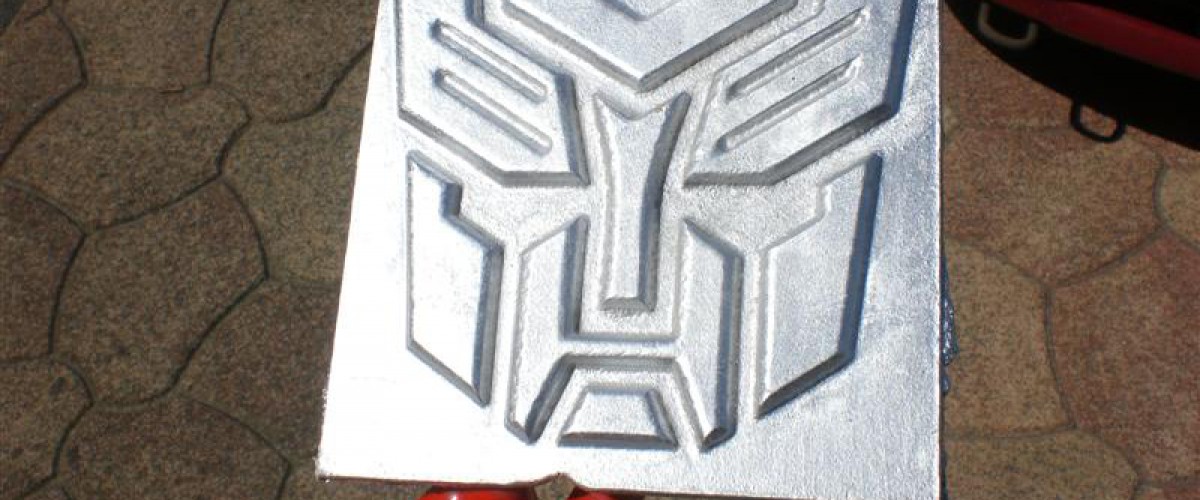 Autobots logo voor aluminium gieten