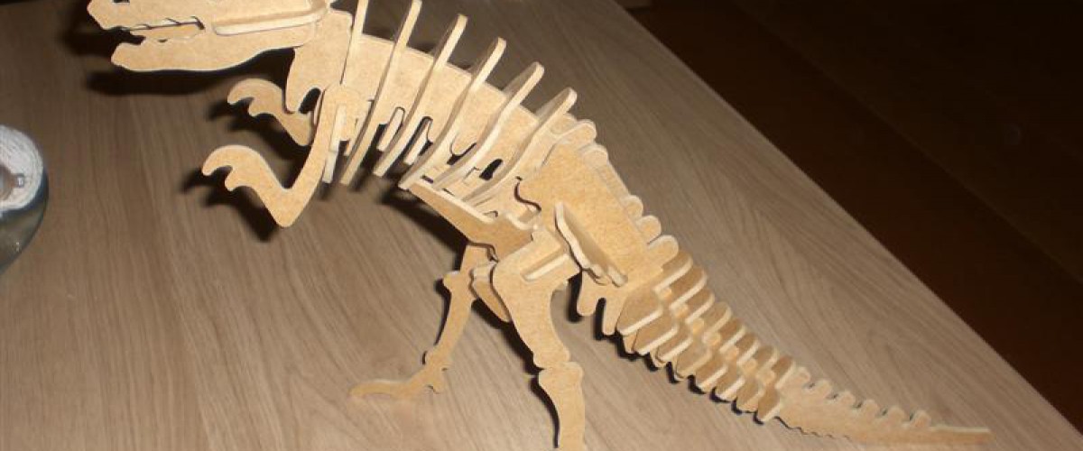 T-rex houten puzzel