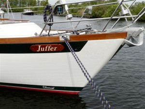 Naambord zeiljacht Juffer (3)