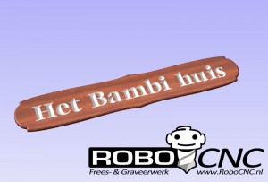 Naambord het Bambi huis (3)