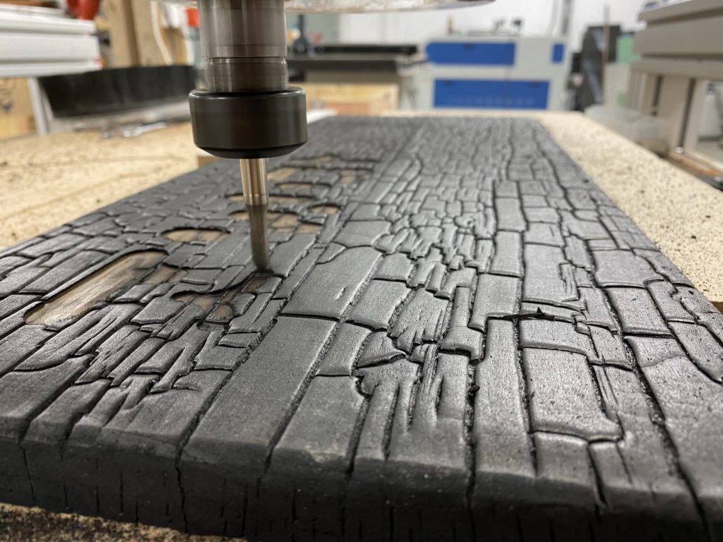 Graveren van Zwart Hout